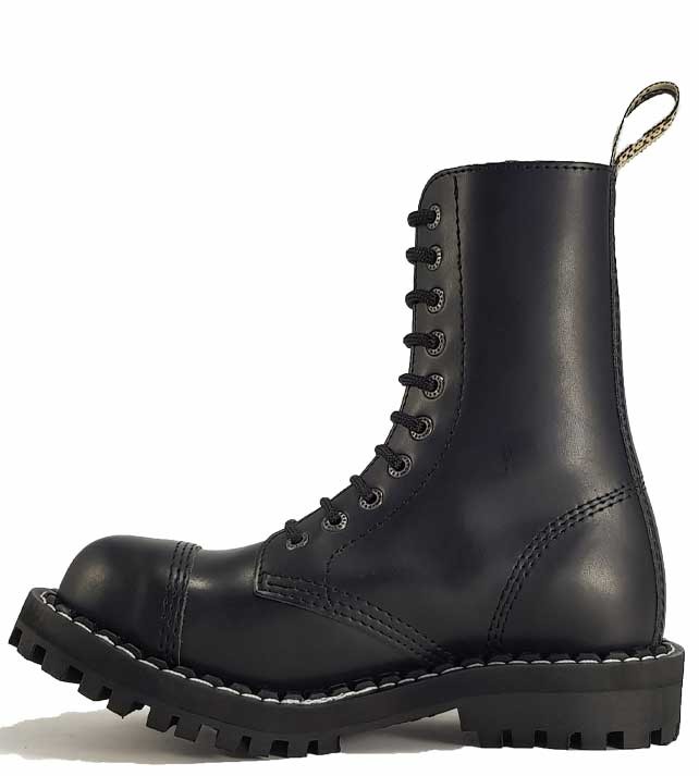 Steel Boots 10 Eyelets Black | STEEL Shoes&Boots