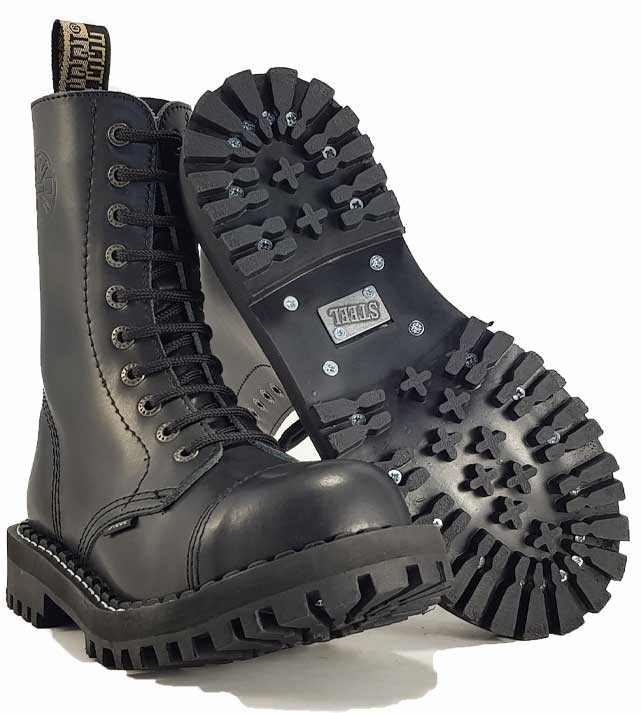 Steel toe shop boots vegan