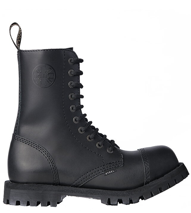 Steel Boots 10 Eyelets Black BO| STEEL Shoes&Boots