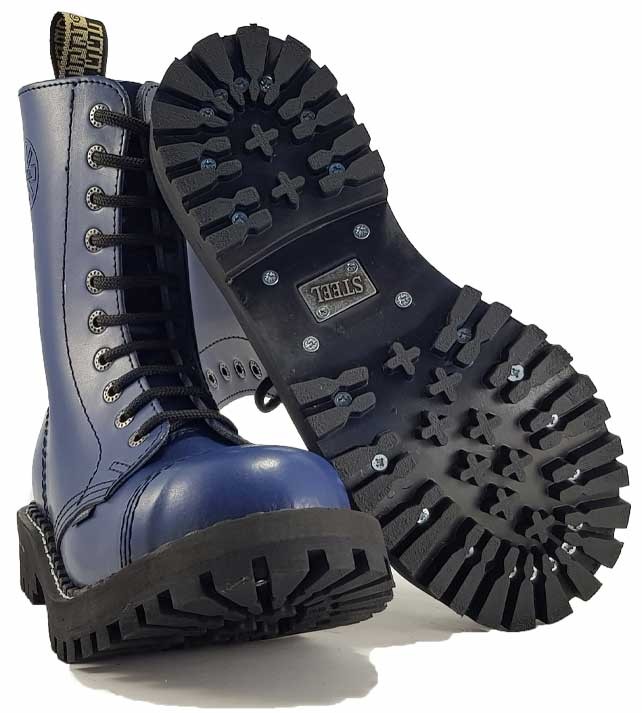 Blue discount steel boots