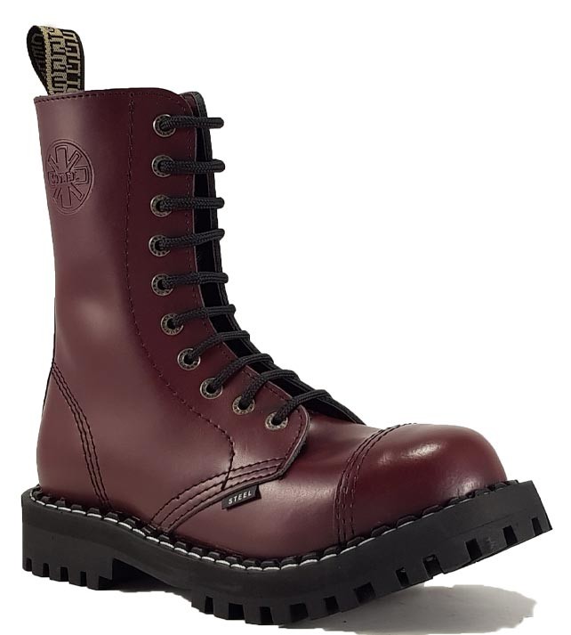 maroon shoe boots