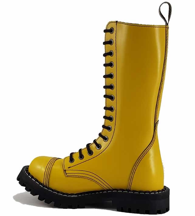 Steel Boots 15 Eyelets Yellow | STEEL Shoes&Boots