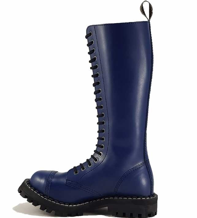 Steel Boots 8 Eyelets Blue