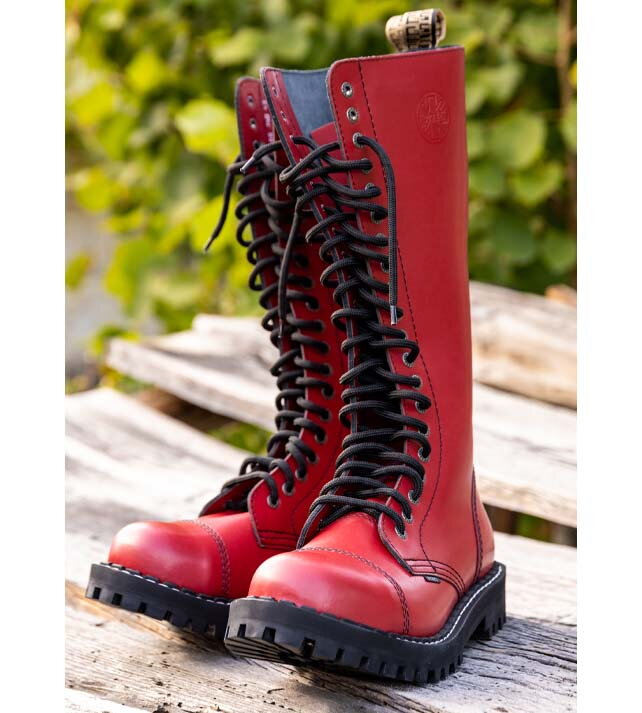Steel Boots 20 Eyelets Red STEEL Shoes Boots