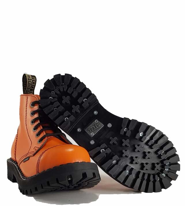 Orange steel 2025 toe boots