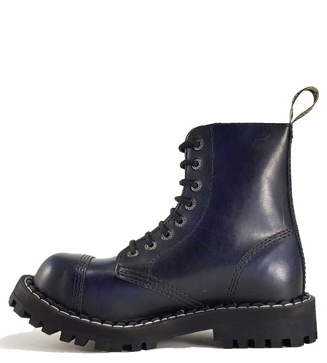 Steel Boots 8 Eyelets Blue Rub Off Size Eur 38 US 6