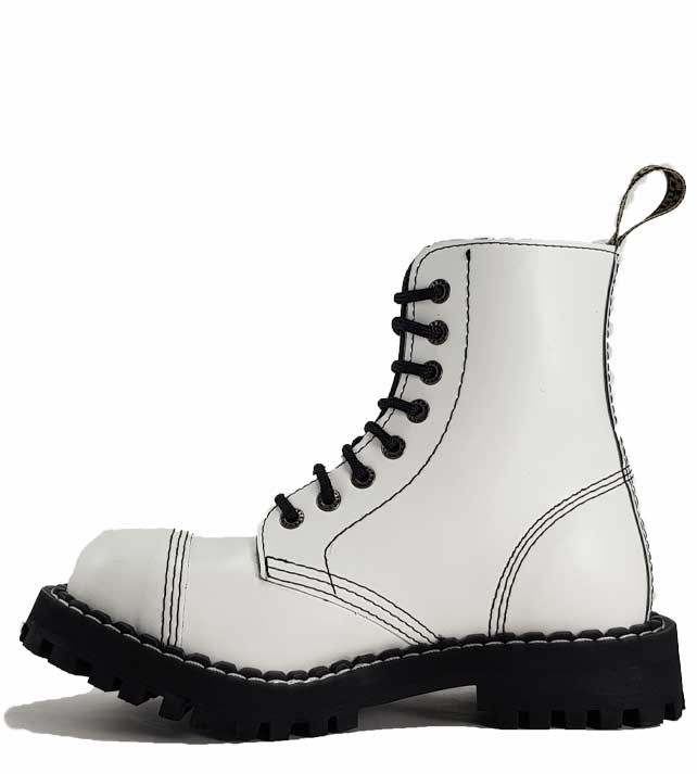 Steel Boots 8 Eyelets White | STEEL Shoes&Boots