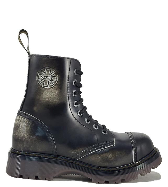 Steel Boots Eyelets White Rub Off Air STEEL Shoes&Boots