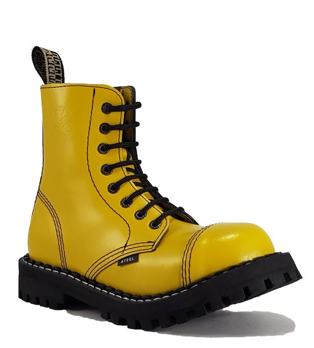 Steel Boots 8 Eyelets Yellow | STEEL 