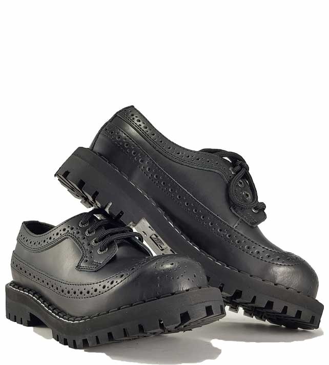 Steel Shoes 4 Eyelets Alcapone Black