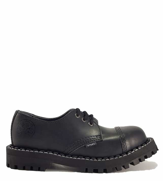 Black top steel shoes