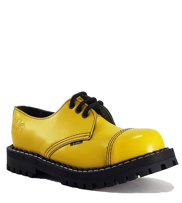 Steel Shoes 3 Eyelets Yellow | STEEL Shoes&Boots