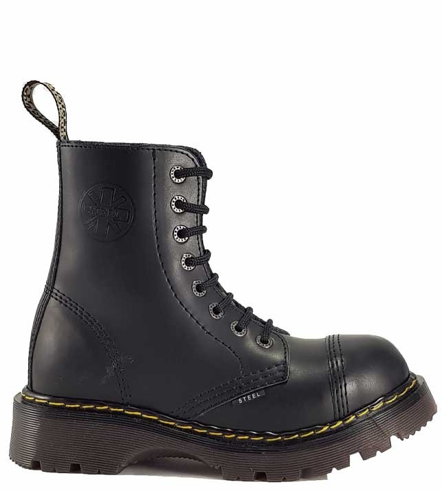 gallon kleuring Roeispaan Steel Boots 8 Eyelets Black Air | STEEL Shoes&Boots