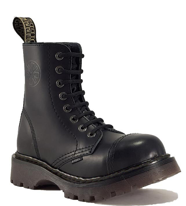 Steel Boots 8 Eyelets Black Air | STEEL Shoes&Boots