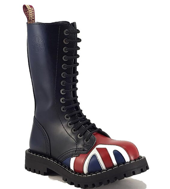 Original Steel Boots 15-Eyelets British Flag | Combat Boots