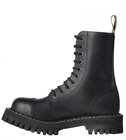 Steel Boots 10 Eyelets Black Monster