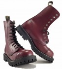 Steel Boots 10 Eyelets Burgundy