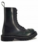 Steel Boots 10 Eyelets Green Rub Off