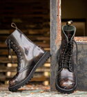 Steel Boots 10 Eyelets UK Flag Rub Off