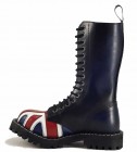 Steel Boots 15 Eyelets British Flag