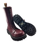 Steel Boots 15 Eyelets Burgundy