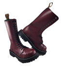 Steel Boots 15 Eyelets Burgundy