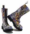 Steel Boots 15 Eyelets Graffiti