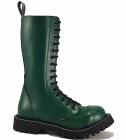Steel Boots 15 Eyelets Green