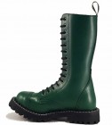 Steel Boots 15 Eyelets Green