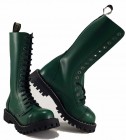 Steel Boots 15 Eyelets Green