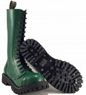 Steel Boots 15 Eyelets Green