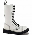 Steel Boots 15 Eyelets White