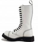 Steel Boots 15 Eyelets White