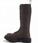 Steel Boots 20 Eyelets Brown