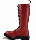 Steel Boots 20 Eyelets Red