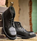 Steel Boots 6 Eyelets Black
