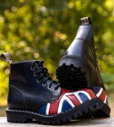 Steel Boots 6 Eyelets British Flag