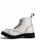 Steel Boots 6 Eyelets White