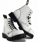 Steel Boots 6 Eyelets White