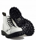 Steel Boots 6 Eyelets White