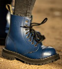 Steel Boots 8 Eyelets Blue