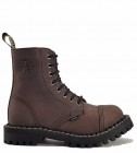 Steel Boots 8 Eyelets Brown