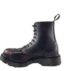 Steel Boots 8 Eyelets Burgundy Rub Off Air