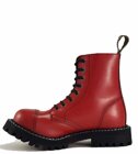 Steel Boots 8 Eyelets Red
