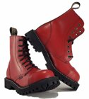 Steel Boots 8 Eyelets Red
