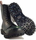 Steel Boots 10 Eyelets Green Rub Off