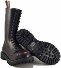 Steel Boots 15 Eyelets Burgundy Rub Off