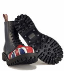 Steel Boots 8 Eyelets British Flag