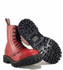 Steel Boots 8 Eyelets Red