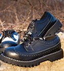 Steel Shoes 4 Eyelets Alcapone Black